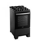 Fogão Supreme Bivolt Preto Glass 4 Bocas Automático Mesa de Vidro Dako