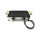 Fogareiro 2 Bocas Aço Inox com Chapa Alta Pressão Big Grill
