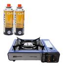 Fogareiro Camping frontier flex Nautika Com Refil 2 Gas 227g