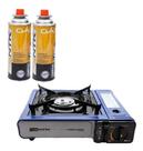 Fogareiro Camping frontier flex Nautika Com Refil 2 Gas 227g