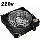 Fogareiro Chapa Elétrico1 Boca Portátil Camping Pesca Controle Temperatura 220v