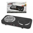 Fogareiro Elétrico 110v Cooktop Indução 2000w 2 Bocas Bak BK-FCE703-110 Preto