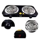 Fogareiro Elétrico 2 Bocas Bak Portátil 2000w 110v Preto