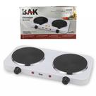 Fogareiro Elétrico 220v Cooktop Indução 2000w 2 Bocas Bak BK-FCE702-220 Branco