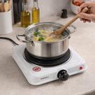 Fogareiro Elétrico de Indução 1 Boca 127V Branco Cooktop Portátil para Cozinha