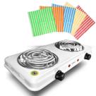 Fogareiro Elétrico Duas Bocas 2000W 127V Ajustável 80 a 500 Graus com 5 Panos de Microfibra