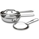 Fogareiro Grande Abafador Plátanos Inox Queimador Rechaud