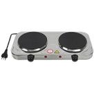 Fogareiro Portátil Fogão Elétrico 2000w Cooktop Panela 2 Bocas Disco