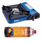 Fogareiro Portátil Mini Fogão Camping Kala 864307 + 1 Refil