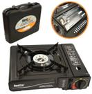 Fogareiro Portatil uma Boca Fogão a Gás com Maleta Camping Viagem Bestfer BFH2697