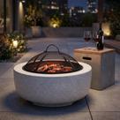 Fogueira de Chão Articulada Grande Churrasqueira Inox Estilo Rústico Aquecedor Jardim Varanda 60cm