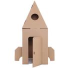 Foguete Casinha de Papelão, Casa de Brinquedo para Montar e Colorir, Brinquedo Educativo e Criativo, BE PLACE KIDS Foguete Casinha de Papelão, Casa de Brinquedo para Montar e Colorir, Brinquedo Educativo e Criativo, BE PLACE KIDS