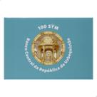 Folder Encarte para Cédula de 100 Sym Banco Central da República do Uzbequistão