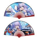 Folding Fans Hand Anime Honkais Impacts, 10 polegadas, 2 unidades