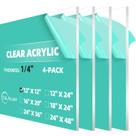 Folha de acrílico CALPALMY Clear 30x30cm com 6 mm de espessura (pacote com 4)