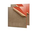 Folha de acrílico Deylixay 12x12cm com 3 mm de espessura para corte a laser de laranja