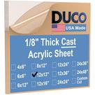 Folha de acrílico Duco, fabricada nos EUA, com 3 mm de espessura, 30 x 30 cm - pacote com 4 Folha de acrílico Duco, fabricada nos EUA, com 3 mm de espessura, 30 x 30 cm - pacote com 4