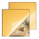 Folha de acrílico espelhado SAKRNIC Gold 60x60cm 2 peças com 3 mm de espessura Folha de acrílico espelhado SAKRNIC Gold 60x60cm 2 peças com 3 mm de espessura