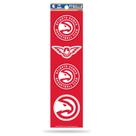 Folha de adesivos Rico Industries NBA Atlanta Hawks de 4 peças