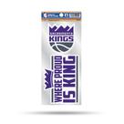 Folha de adesivos Rico Industries NBA Sacramento Kings de 2 peças