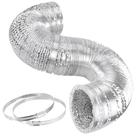 Folha de alumínio Ducting Simple Deluxe de 30 cm e 7,6 m para ventilação do secador