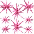 Folha de alumínio rosa Star Balloons Cadeya, 8 peças para festa