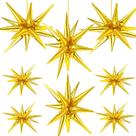 Folha de alumínio Star Balloons Cadeya Huge Gold Explosion x8