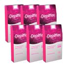 Folha de Cera Fria Kit 120un Prontas Depilação Facial Design Sobrancelhas Rosa Modelagem Depilflax