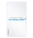 Folha de Controle de Calibração Plustek ePhoto Z300 Folha de Controle de Calibração Plustek ePhoto Z300