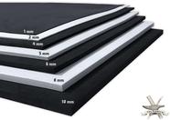 Folha de cosplay de espuma EVA 14x39 polegadas e 2 mm de espessura 85 kg/m3 - preto/branco