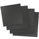 Folha de fibra de carbono Kalolary 240x240x1mm 3K Superfície brilhante