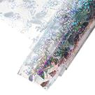 Folha de material sintético PVC transparente com borboletas 30 x 135 cm