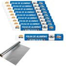 Folha De Papel Alumínio Wyda Para Forno Airfryer 7,5m X 30cm Kit Com 5 e 10 Unidades