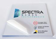 Folha de plástico de policarbonato Spectra Glass Clear 12x18cm