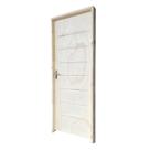 Folha de Porta de Madeira 210x90cm Cristal Amescla Uniportas Marrom Folha de Porta de Madeira 210x90cm Cristal Amescla Uniportas Marrom