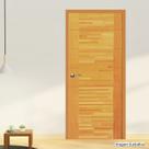 Folha de Porta de Madeira Maciça Tauari 210x72x3,3 Parquet Horizontal Jomadi