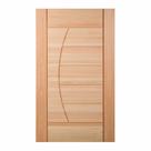 Folha de Porta Maciça em Eucalipto acabamento Natural 210x100cm PM78 Solar Cruzeiro Portas