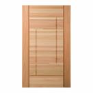 Folha de Porta Maciça em Eucalipto acabamento Natural 210x100cm PM92 Moderne Cruzeiro Portas