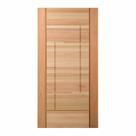 Folha de Porta Maciça em Eucalipto acabamento Natural 210x102cm PM92 Moderne Cruzeiro Portas