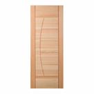 Folha de Porta Maciça em Eucalipto acabamento Natural 210x60cm PM78 Solar Cruzeiro Portas