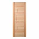 Folha de Porta Maciça em Eucalipto acabamento Natural 210x70cm PM78 Solar Cruzeiro Portas