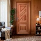 Folha de Porta Maciça em Eucalipto acabamento Natural 210x80cm PM18 Advanced Cruzeiro Portas