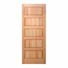 Folha de Porta Maciça em Eucalipto acabamento Natural 210x80cm PP01 Cruzeiro Portas