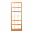Folha de Porta Maciça em Eucalipto acabamento Natural 210x82cm PM14 Estilo Cruzeiro Portas