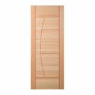 Folha de Porta Maciça em Eucalipto acabamento Natural 210x82cm PM78 Solar Cruzeiro Portas
