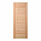 Folha de Porta Maciça em Eucalipto acabamento Natural 210x90cm PM78 Solar Cruzeiro Portas