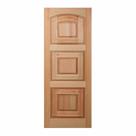 Folha de Porta Maciça em Eucalipto acabamento Natural 210x92cm PM02 Lindoya Cruzeiro Portas