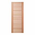 Folha de Porta Maciça em Eucalipto acabamento Natural 210x92cm PM58 Quartier Cruzeiro Portas