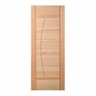 Folha de Porta Maciça em Eucalipto acabamento Natural 210x92cm PM78 Solar Cruzeiro Portas