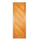 Folha de Porta Madeira Maciça 210x90cm Almofadas Diagonais Angelim Jomadi Marrom Folha de Porta Madeira Maciça 210x90cm Almofadas Diagonais Angelim Jomadi Marrom